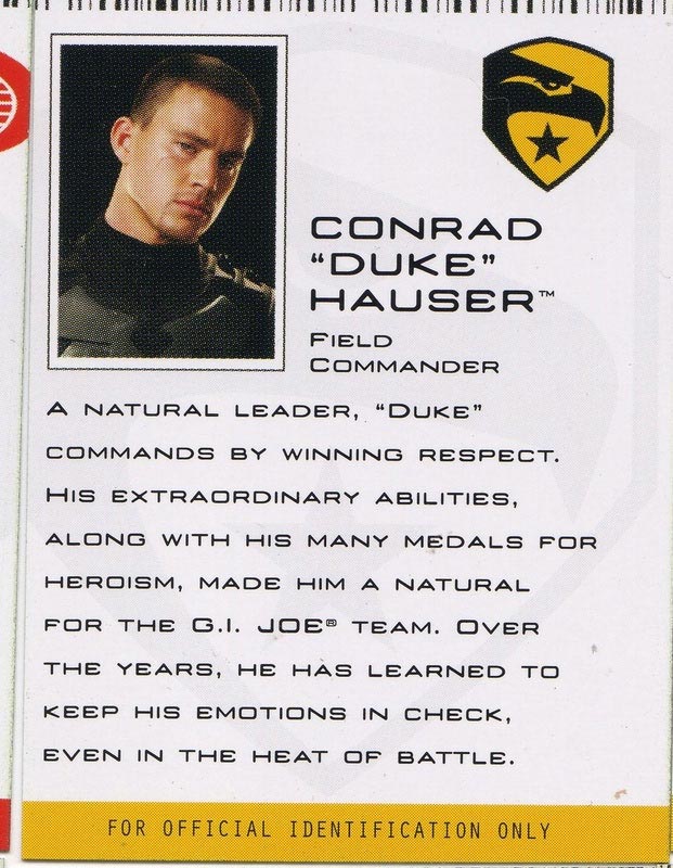 gi joe character cards