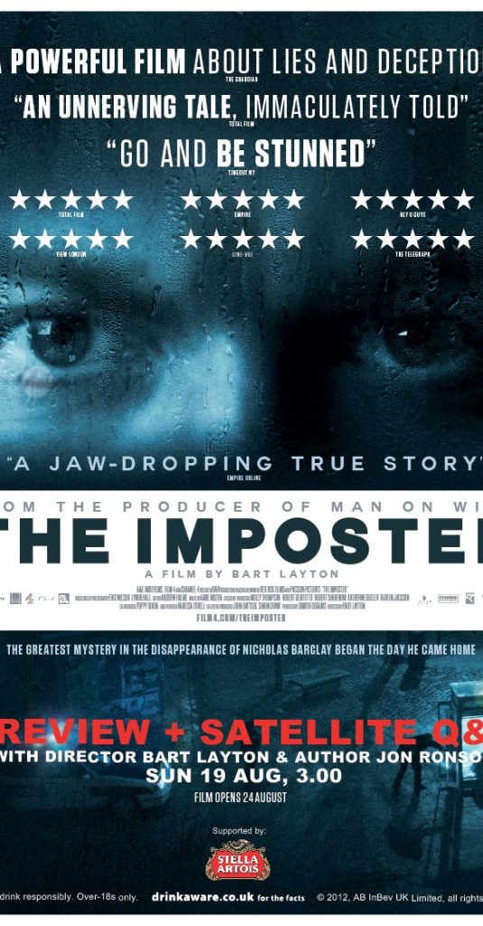 THE IMPOSTER Preview Screening and Q&A