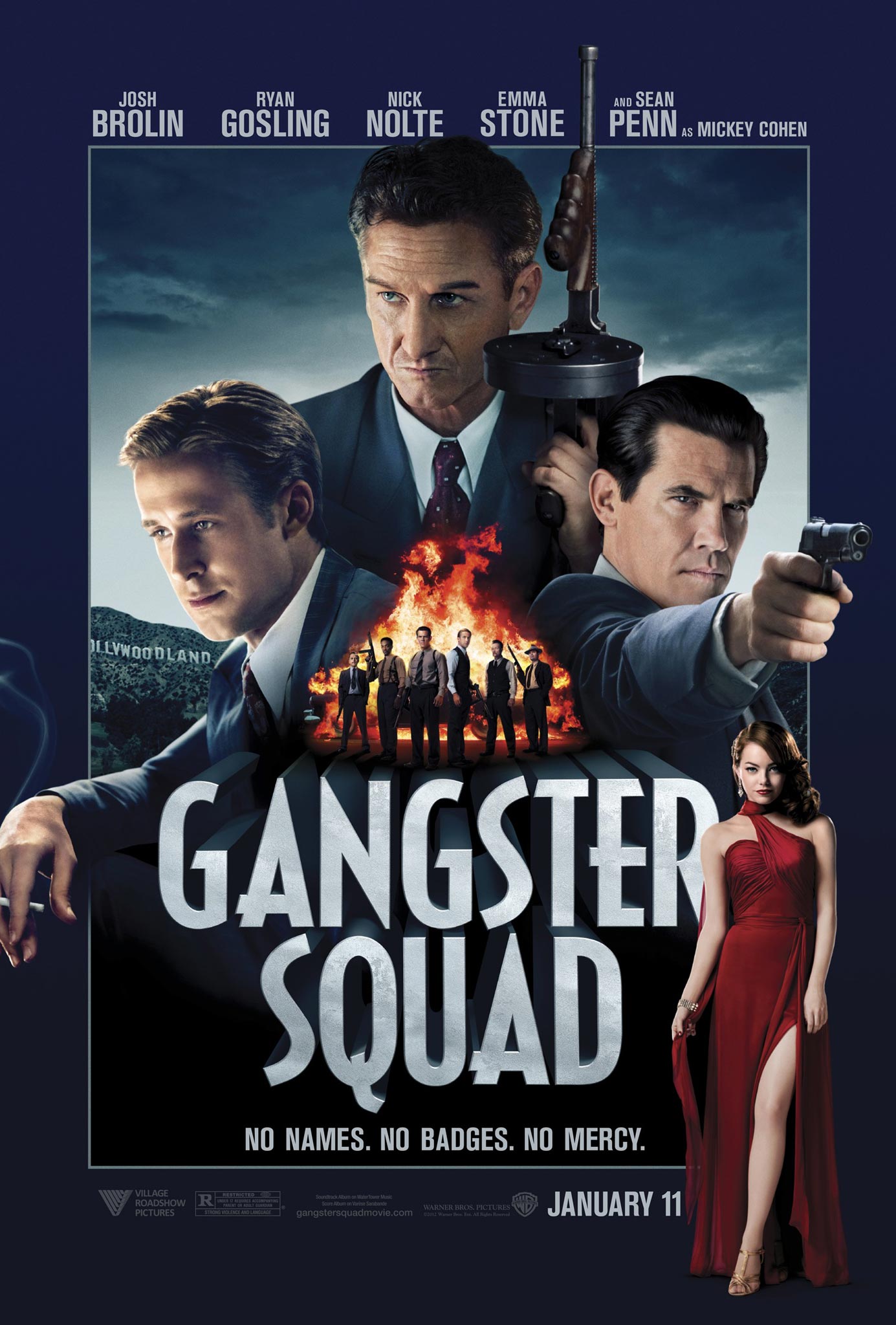 Brand New GANGSTER SQUAD Poster And Seven Photos FilmoFilia