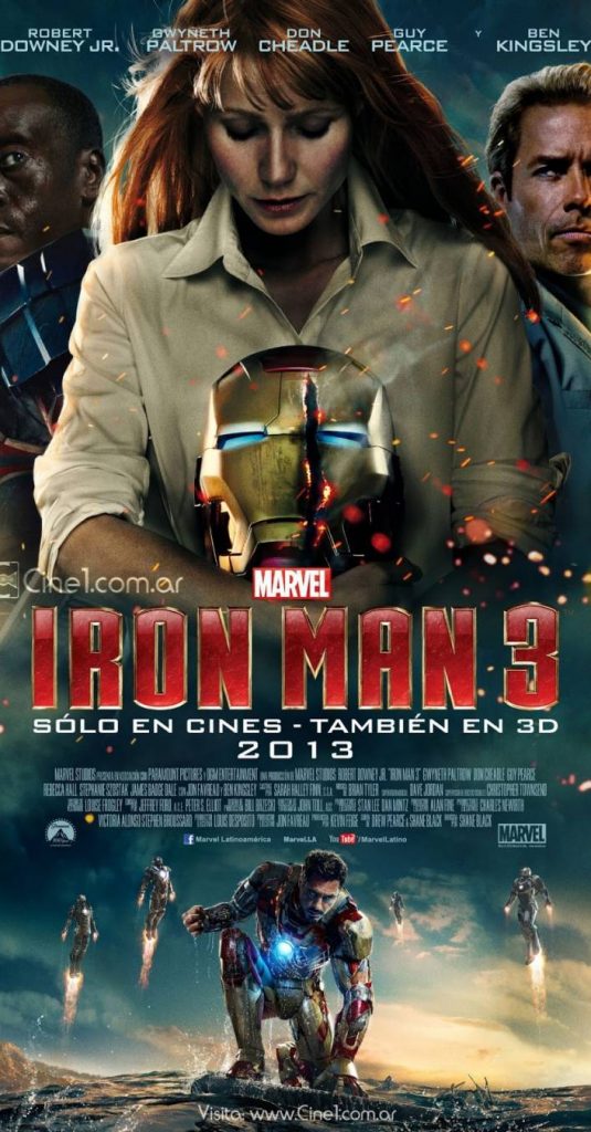 iron man 3 3d movie poster