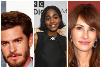 Andrew Garfield, Ayo Edebiri and Julia Roberts