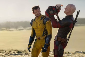 Hugh Jackman as Wolverine/Logan, Dogpool, and Ryan Reynolds as Deadpool