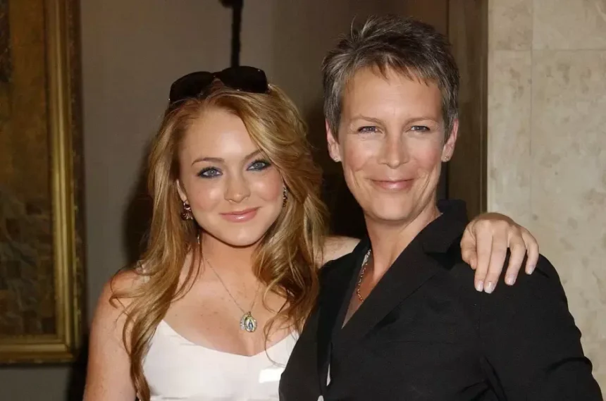 Lindsay Lohan and Jamie Lee Curtis