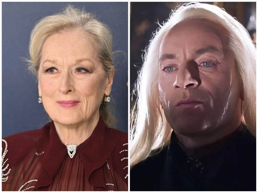 Meryl Streep as Lucius Malfoy